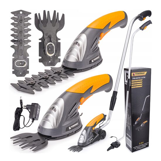 Foarfeca electrica cu acumulator 3.6V pentru tuns iarba si gard viu, Powermat 