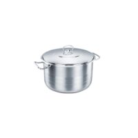 Oala cu capac din inox, 50x33cm 65litri, compatibila cu toate tipurile de aragaz, Korkmaz