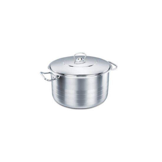 Oala cu capac din inox, 50x33cm 65litri, compatibila cu toate tipurile de aragaz, Korkmaz