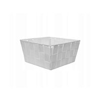 Cos organizator pentru cosmetice, alb, 19x19x9 cm, Sepio