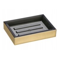 Sapuniera din plastic, aurie, Sepio