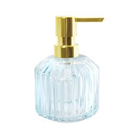 Dozator manual de sapun lichid din sticla, 100ml, auriu, Sepio
