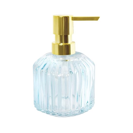 Dozator manual de sapun lichid din sticla, 100ml, auriu, Sepio

