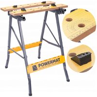 Masa de lucru, 100 kg/560 mm, reglabila pliabila pentru atelier, Powermat