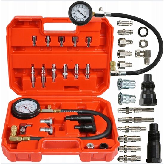 Set tester pentru compresie motoare diesel 0 - 70 bari, 19 piese, Verke