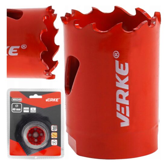 Carota bimetal pentru lemn, fier, 40mm Verke