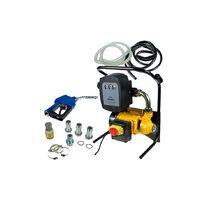 Pompa pentru transfer combustibil, motorina, benzina, cu contor 230 V 2200 W Black