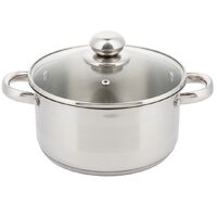Oala cu capac din inox, capacitate 1 litru 14 cm, Kinghoff