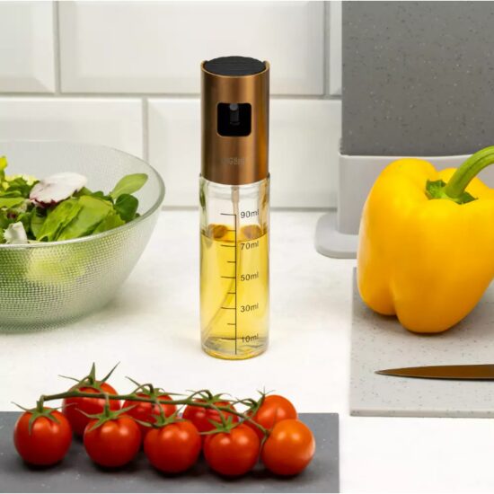Pulverizator pentru ulei si otet, 4x18 cm, 100 ml auriu, Kinghoff