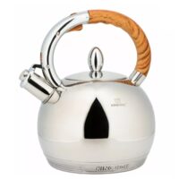 Ceainic argintiu, fierbator traditional, inox, capacitate 3 litri, Kinghoff