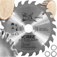 Disc circular vidia 24T, pentru lemn, 150 x 22.2 mm, Verke