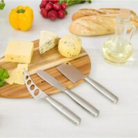 Set cutite pentru branzeturi, 3 elemente din inox, 19.5 x 22 x 24 cm, Kassel