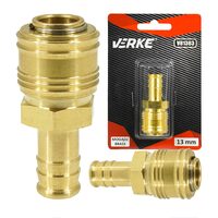 Cupla rapida pneumatica din alama pentru furtun 13 mm, Verke