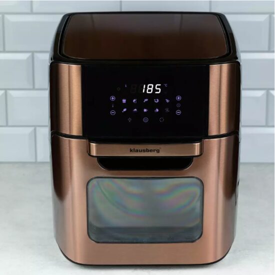 Friteuza cu aer cald, 12 programe automatice, ecran LCD, capacitate 12 litri, 1800 W, Klausberg