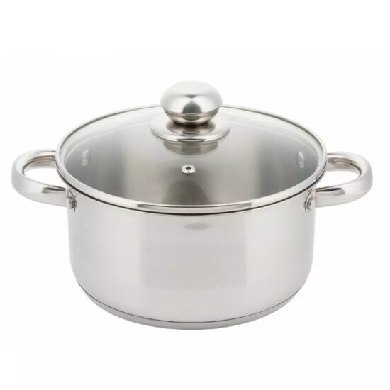 Oala cu capac din inox, capacitate 1.5 litri 16 cm, Kinghoff