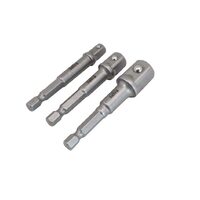 Set 3 adaptoare cu tija hexagonala 1/4", 3/8", 1/2", Satra