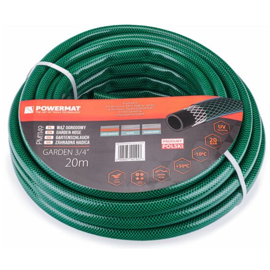 Furtun pentru gradina Garden 3/4" 8 bari 20 metri, Powermat