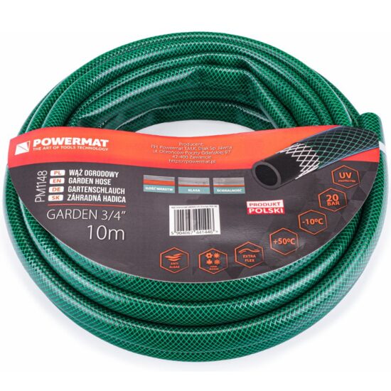 Furtun pentru gradina Garden 3/4" 8 bari 10 metri, Powermat