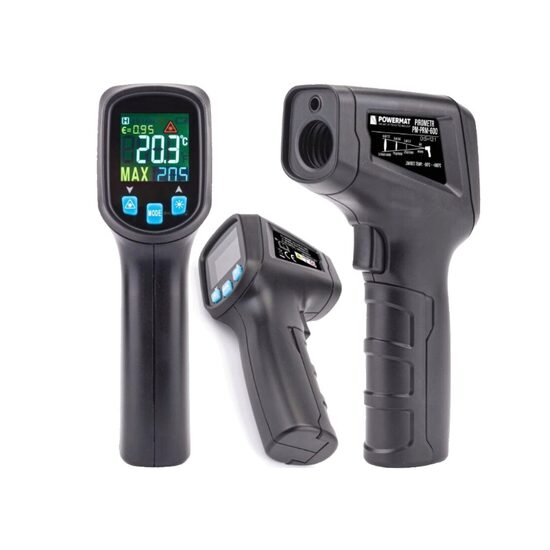Pirometru, termometru laser,  -50 ° C + 600 °, controlul sistemelor de aer conditionat si incalzire, Powermat