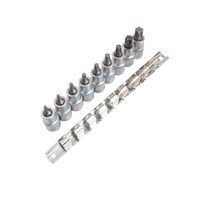 Set chei tubulare tip torx, TX20 - TX60, 1/2", 9 piese, Asta