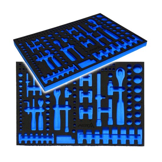 Insertie de spuma pentru organizarea sculelor, 39 x 56 cm, protectie, Asta