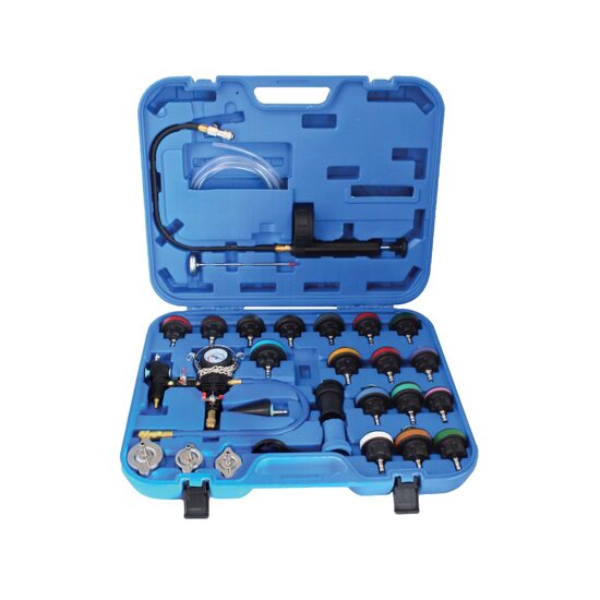 Set tester verificare pierderi la sistemul de racire auto, 0-2.5 bari 27 piese, Satra