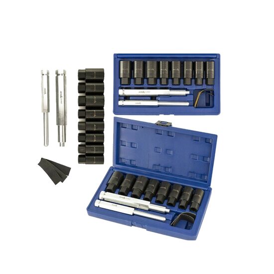 Trusa extractoare suruburi antifurt, 10 piese, 18-25 mm, Asta