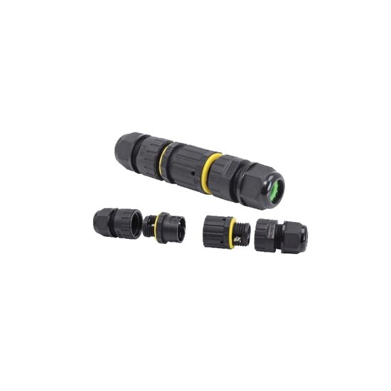 Conector rapid cu 3 pini pentru cablu electric liniar, IP68, 0,5 - 1,5 mm2, Asta