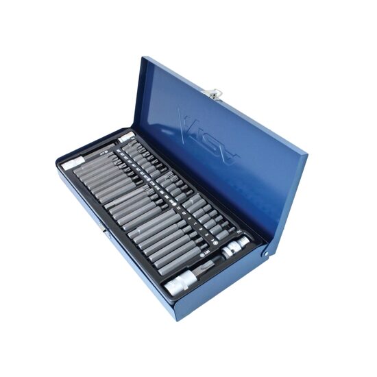 Set biti si adaptoare, hexagonali, torx, 44 piese, Asta