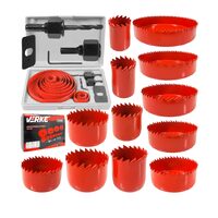 Set carote 19-127 mm pentru lemn, gips-carton și carton, 16 piese, Verke