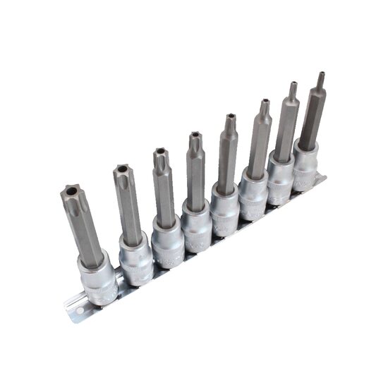 Set 8 chei Torx, L 100 mm, 1/2", cu gaura, Asta