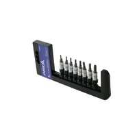 Set de imbusuri, Torx cu gaura, tamper, lungime 37 mm, 1/4", 8 piese, Asta