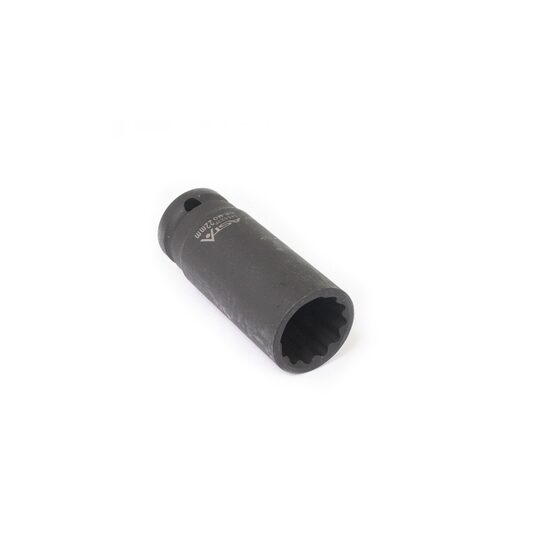 Cheie tubulara de impact 22 mm, lunga in 12 unghiuri, 1/2", Asta
