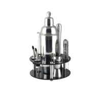 Set barman 9 elemente, shaker 720ml , inox, argintiu, Kinfgoff