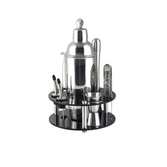 Set barman 9 elemente, shaker 720ml , inox, argintiu, Kinfgoff