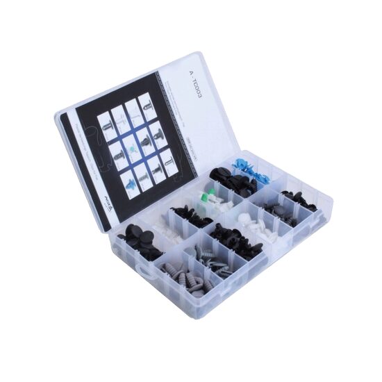 Set cleme auto, clipsuri fixare plastice auto, 308 piesse, Asta