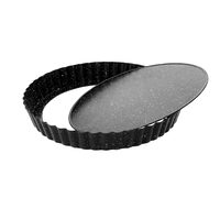 Tava rotunda pentru copt tarte, cu fund detasabil, 25 cm, Kinghoff