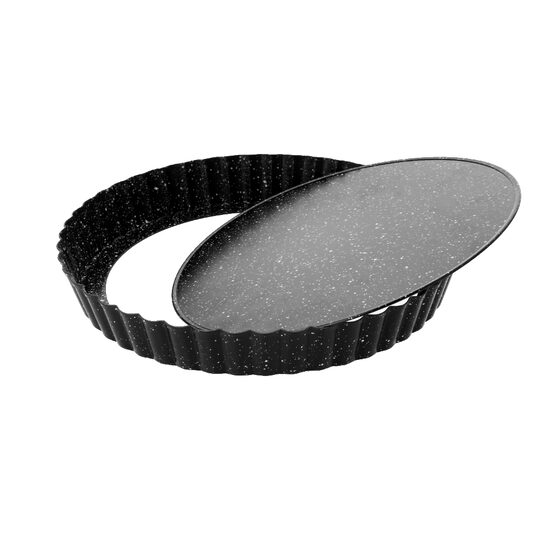 Tava rotunda pentru copt tarte, cu fund detasabil, 25 cm, Kinghoff