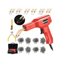 Pistol electric pentru lipit 50W, 400 capse incluse, Silver