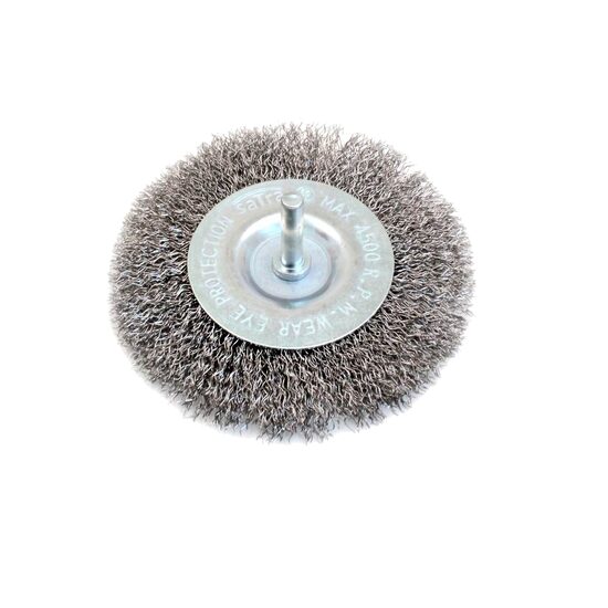 Perie de sarma circulara cu tija, prindere in bormasina, 50 x 6 mm, Satra