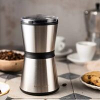 Rasnita electrica pentru cafea, 18 x 10.5 cm, 200W, gri argintiu,  Klausberg