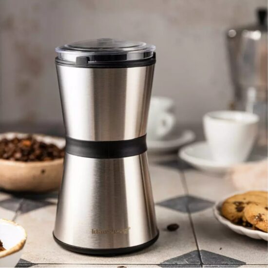 Rasnita electrica pentru cafea, 18 x 10.5 cm, 200W, gri argintiu,  Klausberg