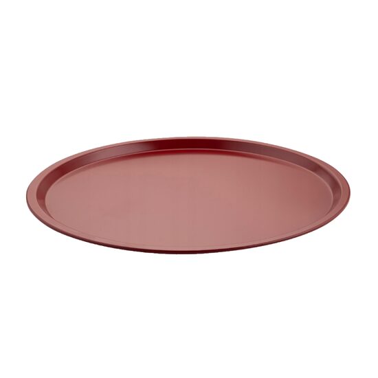 Forma rotunda pentru copt, otel carbon, strat antiaderent, 33 x 1 cm, visiniu, Florina