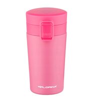 Cana termica, termos din inox, roz, capacitate 280 ml, Florina