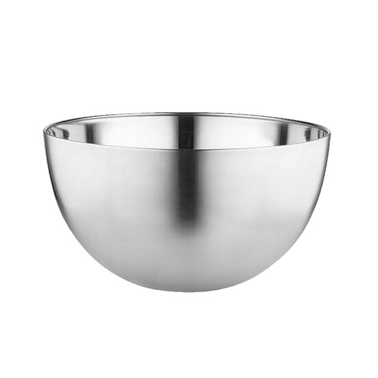 Bol din otel inoxidabil, vas pentru bucatarie, capacitate 1.95 litri, diametru 19 cm, argintiu, Florina