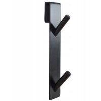 Agatatoare din otel pentru cabina de dus, negru, 17.6x5.5x3 cm, Sepio