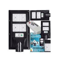 Lampa cu incarcare solara pentru exterior, proiector 600 W 880 lm, cu telecomanda, Led, Baug