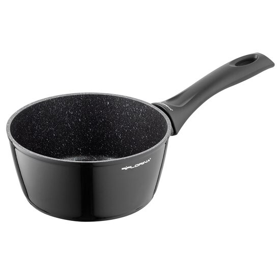 Cratita din aluminiu, cu invelis antiaderent, 16cm, 1.3l, negru, Magnum, Florina