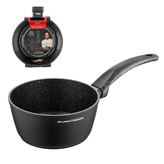 Cratita din aluminiu cu invelis antiaderent, maner din bachelit, 16 cm, 1.5l, Bono, Florina