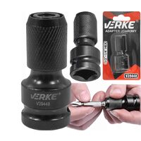 Adaptor 1/2 surubelnita impact 1/4, hexagon pentru biti, Verke